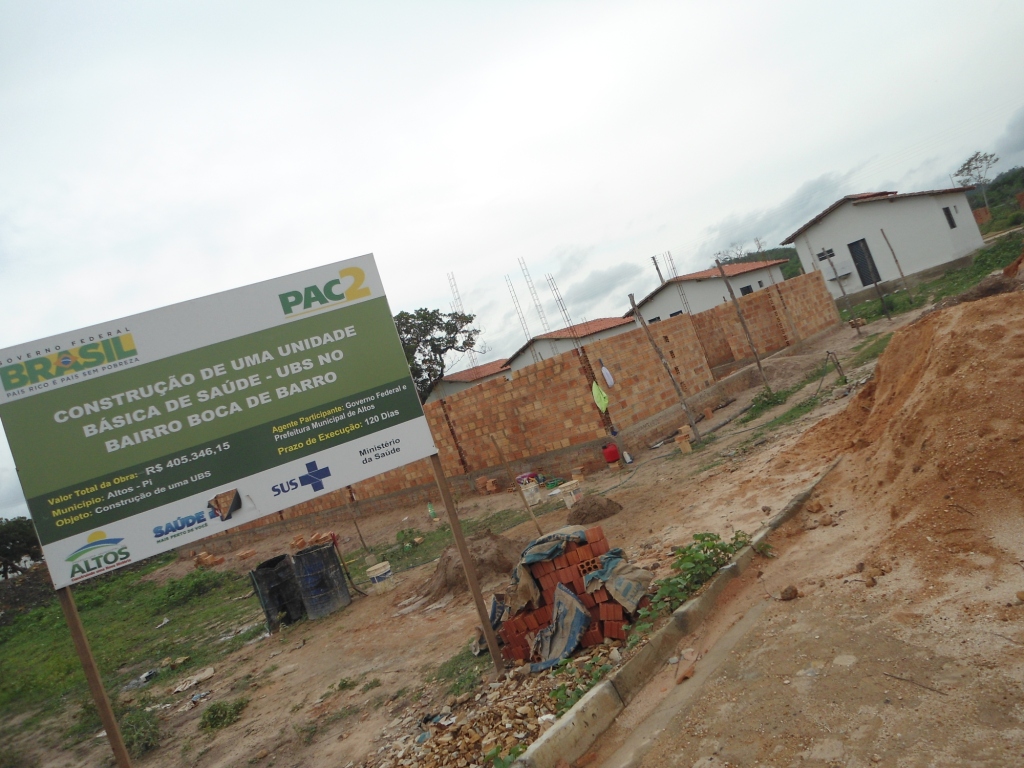 Obras de Unidades Básicas de Saúde em Altos estão avançadas
